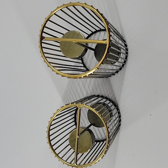 Elegant Black and Gold Candle Holders NEW - Picture 14 of 14